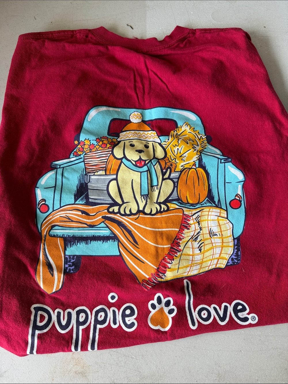 Unisex puppie love t shirt fall